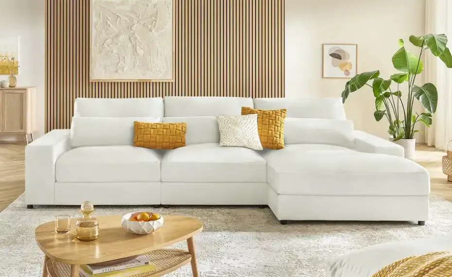 Ecksofa Branna | Beige, rechts | Möbel Höffner