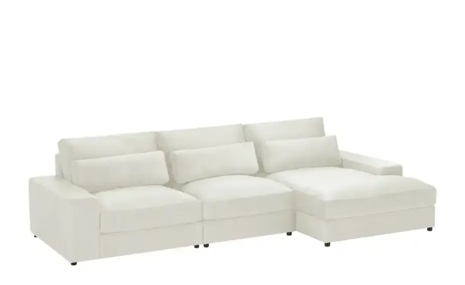 Ecksofa Branna | Beige, rechts | Möbel Höffner