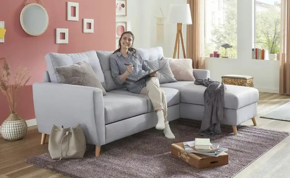 Ecksofa Carla | Grau | Möbel Höffner