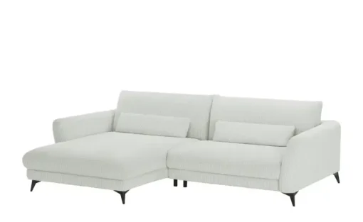 Ecksofa Cordstoff Amina | Ecru, links | Möbel Höffner