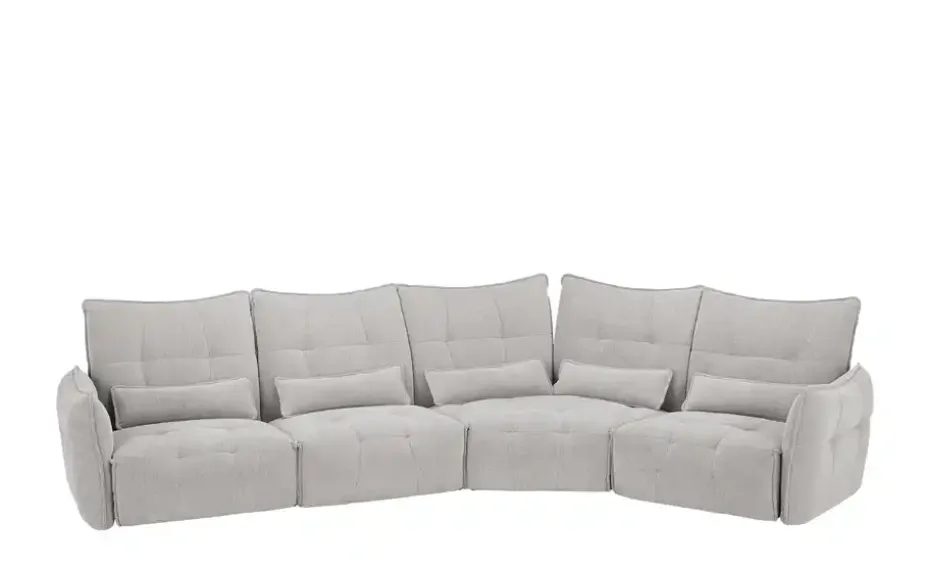 Ecksofa Jeaneva | rechts, Grau | Möbel Höffner