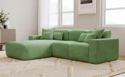 Ecksofa Leni | Grün, links | Möbel Höffner