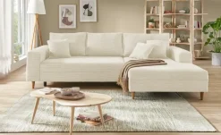 Ecksofa mit Schlaffunktion Benedita | Natur, rechts