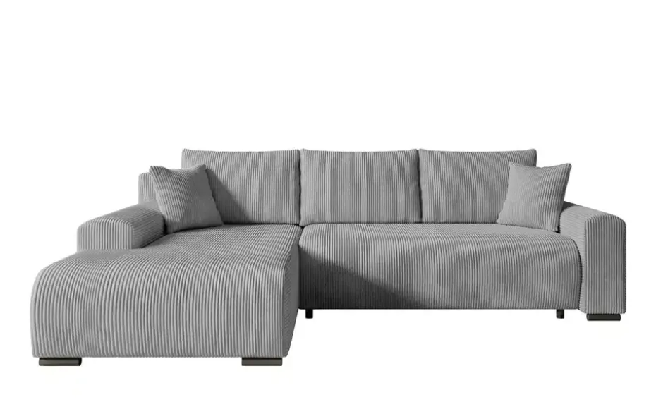 Ecksofa Nelly | Grau, links | Möbel Höffner