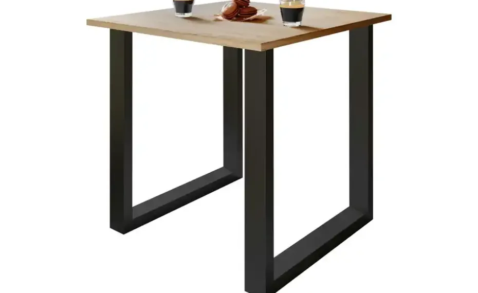 Esstisch | Gestell: schwarz, 80 cm | Möbel Höffner