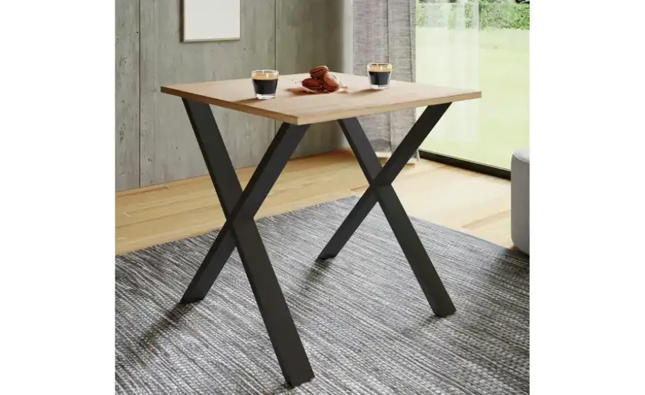 Esstisch | Gestell: schwarz, 80 cm | Möbel Höffner