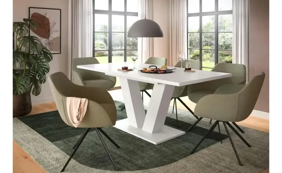 Esstisch ausziehbar Moritz | Weiß | Möbel Höffner