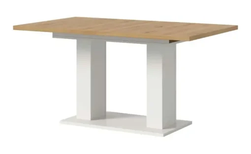 Esstisch ausziehbar  Moritz | Weiß, Eiche Artisan (Nachbildung)