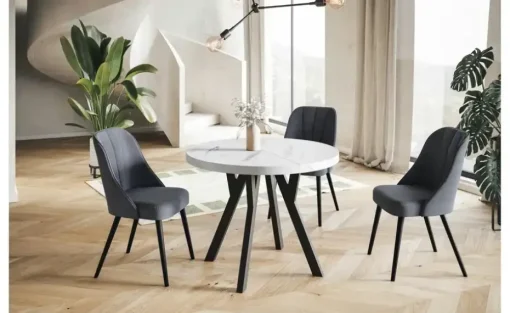 Esstisch ausziehbar Ove | Weiß, 80x80 | Möbel Höffner