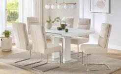 Esstisch ausziehbar Tizian | Weiß, 120 cm | Höffner