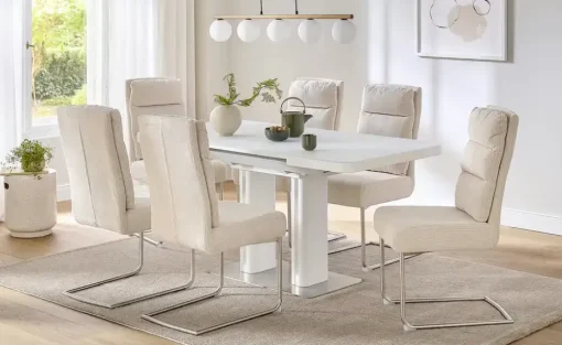 Esstisch ausziehbar Tizian | Weiß, 120 cm | Höffner