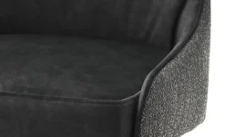 Esszimmerstuhl  drehbar Effi | Anthrazit, 4-Fußgestell