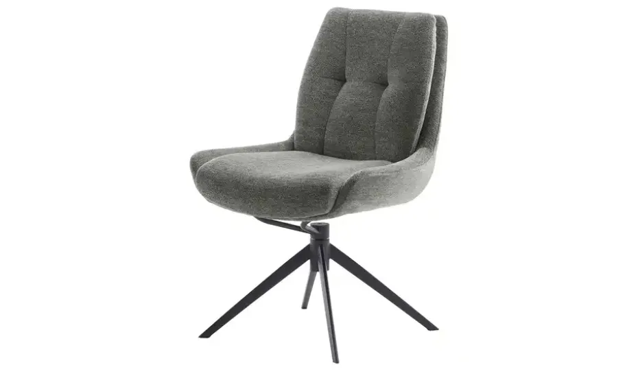Esszimmerstuhl drehbar Eno | Anthrazit, Flachgewebe