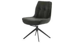 Esszimmerstuhl drehbar Eno | Anthrazit, Leder | Höffner