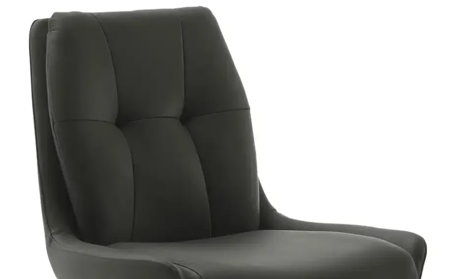 Esszimmerstuhl drehbar Eno | Anthrazit, Leder | Höffner