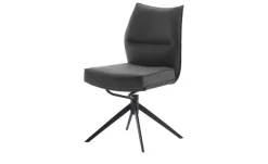 Esszimmerstuhl drehbar Eno | Anthrazit, Leder | Höffner