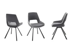 Esszimmerstuhl  drehbar Jenala | Grau, ohne | Höffner