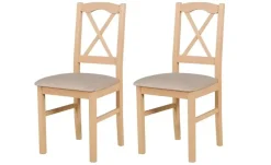Esszimmerstuhl 2er-Set | Eiche Sonoma, Beige | Höffner