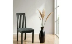 Esszimmerstuhl 2er-Set | Schwarz, Dunkelgrau | Höffner