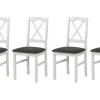 Esszimmerstuhl 4er-Set | Weiß, Anthrazit | Höffner