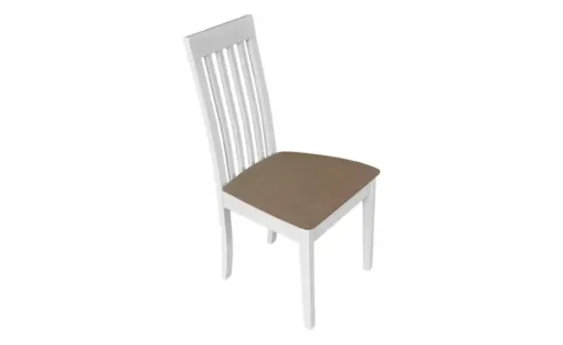 Esszimmerstuhl 4er-Set | Weiß, Hellbraun | Höffner