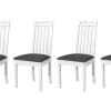 Esszimmerstuhl 4er-Set | Weiß, Dunkelgrau | Höffner