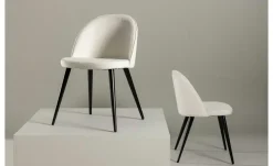 Esszimmerstuhl 2er-Set aus Velvet  Svart | Höffner