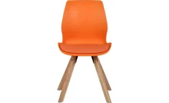 Esszimmerstuhl Luna | Orange, Natur | Möbel Höffner