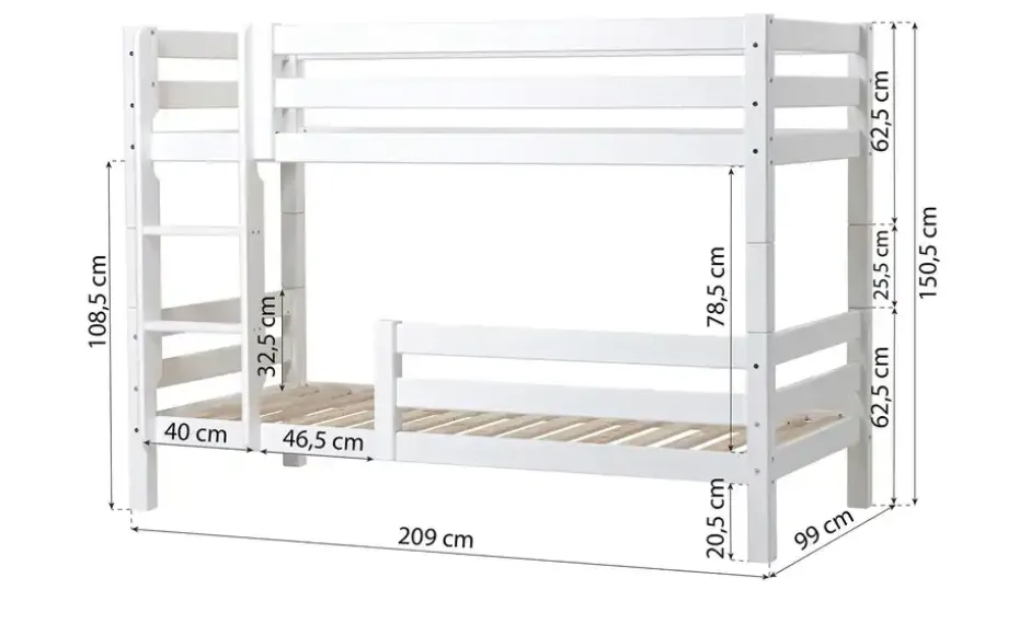 Etagenbett ECO Luxury | 209 cm, Mit Rollrost | Höffner