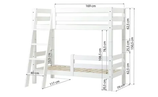 Etagenbett ECO Luxury | 169 cm, Mit Rollrost | Höffner