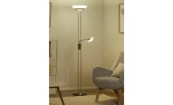 Fischer-Honsel LED-Deckenfluter, 2-flammig, Nickel-matt | edelstahlfarben, matt