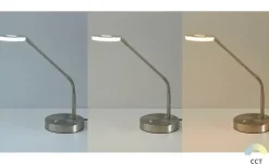 Fischer-Honsel LED-Schreibtischleuchte, Nickel-matt mit Dimmer