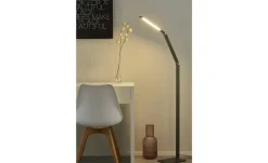 Fischer-Honsel LED-Stehleuchte, anthrazit-grau mit Dimmer | Schwarz, matt