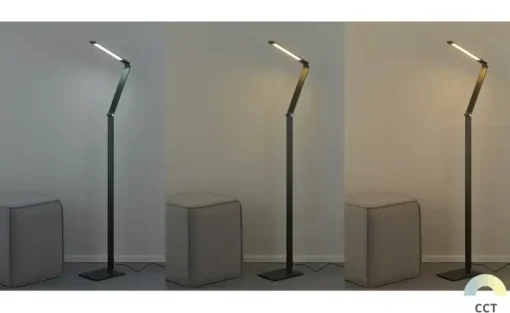 Fischer-Honsel LED-Stehleuchte, anthrazit-grau mit Dimmer | Schwarz, matt