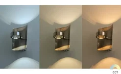 Fischer-Honsel LED-Wandleuchte, Nickel-antik mit RGB