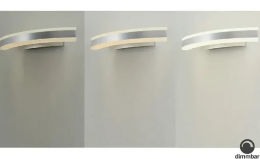 Fischer-Honsel LED-Wandleuchte, 1-flammig, Alu-matt