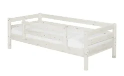 FLEXA Bett mit Absturzsicherung Flexa Classic | Kiefer, Weiß