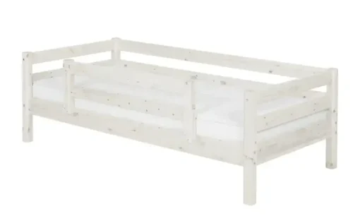 FLEXA Bett mit Absturzsicherung Flexa Classic | Kiefer, Weiß