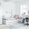 FLEXA Bett mit Ausziehbett und 2 Schubkästen Flexa White | Weiß