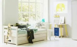 FLEXA Bett mit Ausziehbett Flexa | Kiefer, Weiß
