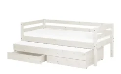 FLEXA Bett mit Ausziehbett Flexa | Kiefer, Weiß