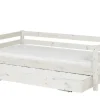 FLEXA Bett mit Ausziehbett Flexa Classic | Kiefer, Weiß