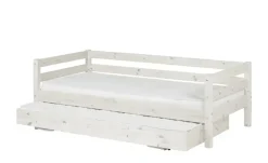 FLEXA Bett mit Ausziehbett Flexa Classic | Kiefer, Weiß