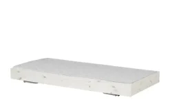 FLEXA Bett mit Ausziehbett Flexa Classic | Kiefer, Weiß