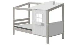 FLEXA Bettgestell Flexa Classic Haus | 90x200 cm, Kiefer, Grau, Weiß