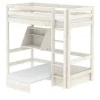 FLEXA Casa Hochbett Flexa Classic | Senkrechte Leiter, Kiefer, Weiß