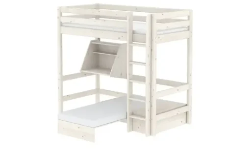 FLEXA Casa Hochbett Flexa Classic | Senkrechte Leiter, Kiefer, Weiß