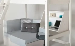 FLEXA Casa Hochbett Flexa Classic | Senkrechte Leiter, Kiefer, Weiß