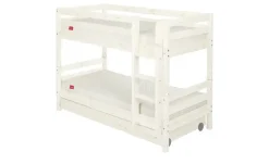 FLEXA Etagenbett mit 2 Schubladen Flexa Classic | Kiefer, Weiß