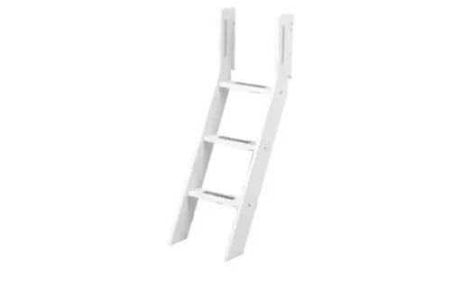 FLEXA Halbhohes Bett Flexa White | Schrägleiter, Weiß